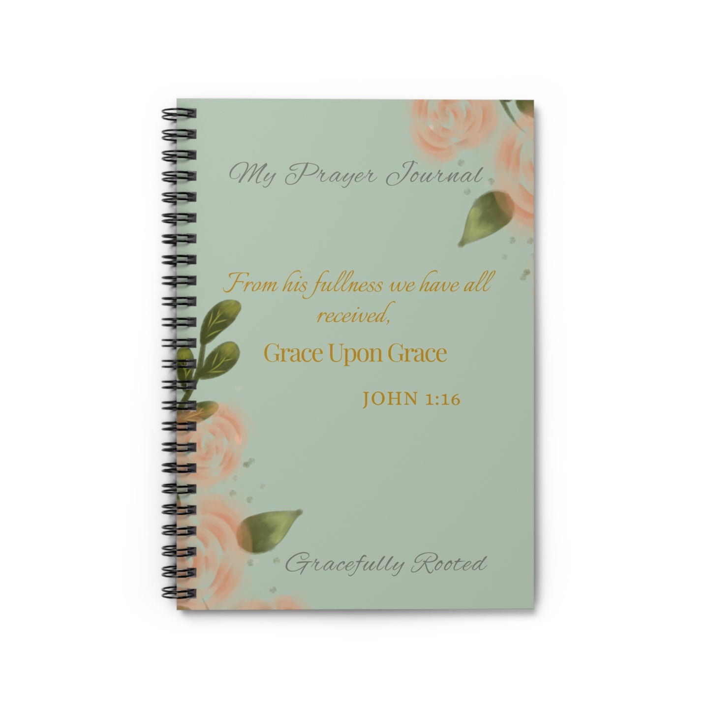 Grace Upon Grace Spiral Notebook - Ruled Line