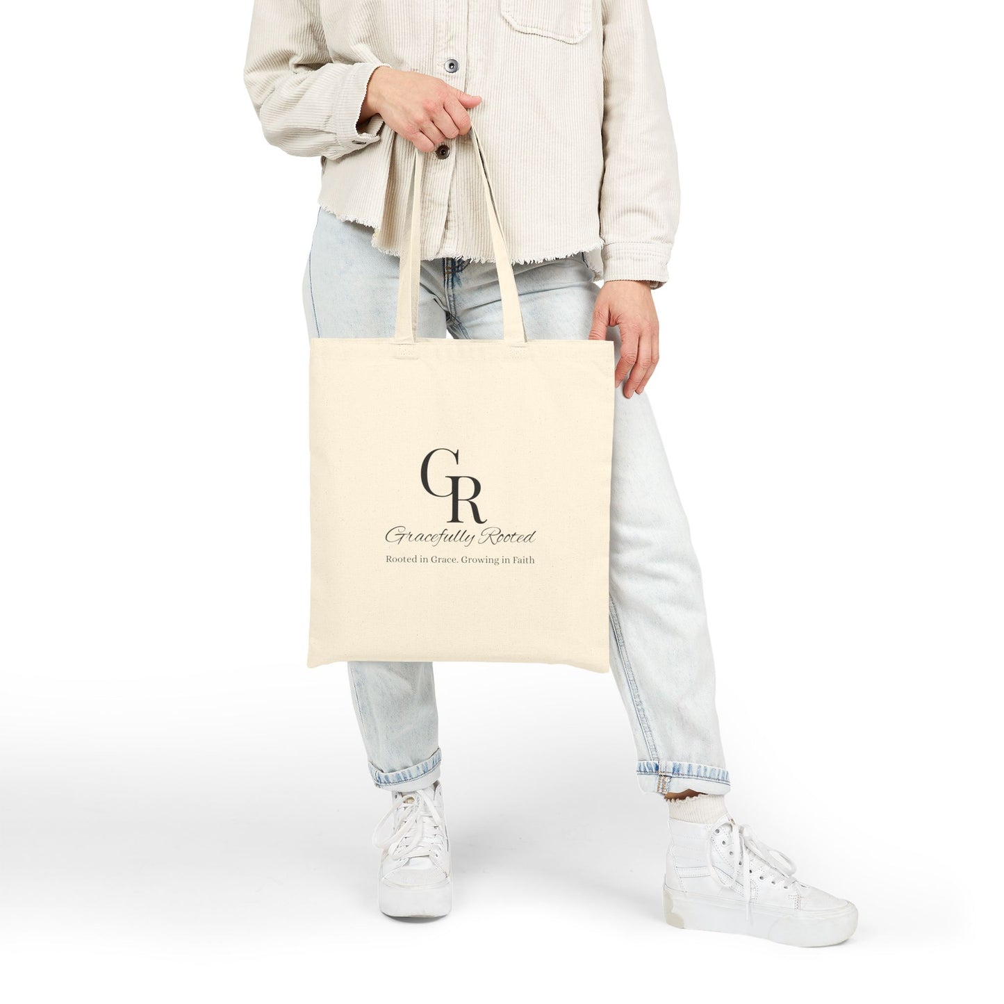 Saved by Grace Cotton Canvas Tote Bag, Eco-Friendly Grocery Bag, Reusable Shopping Tote, Versatile Carryall, Gift for Mom