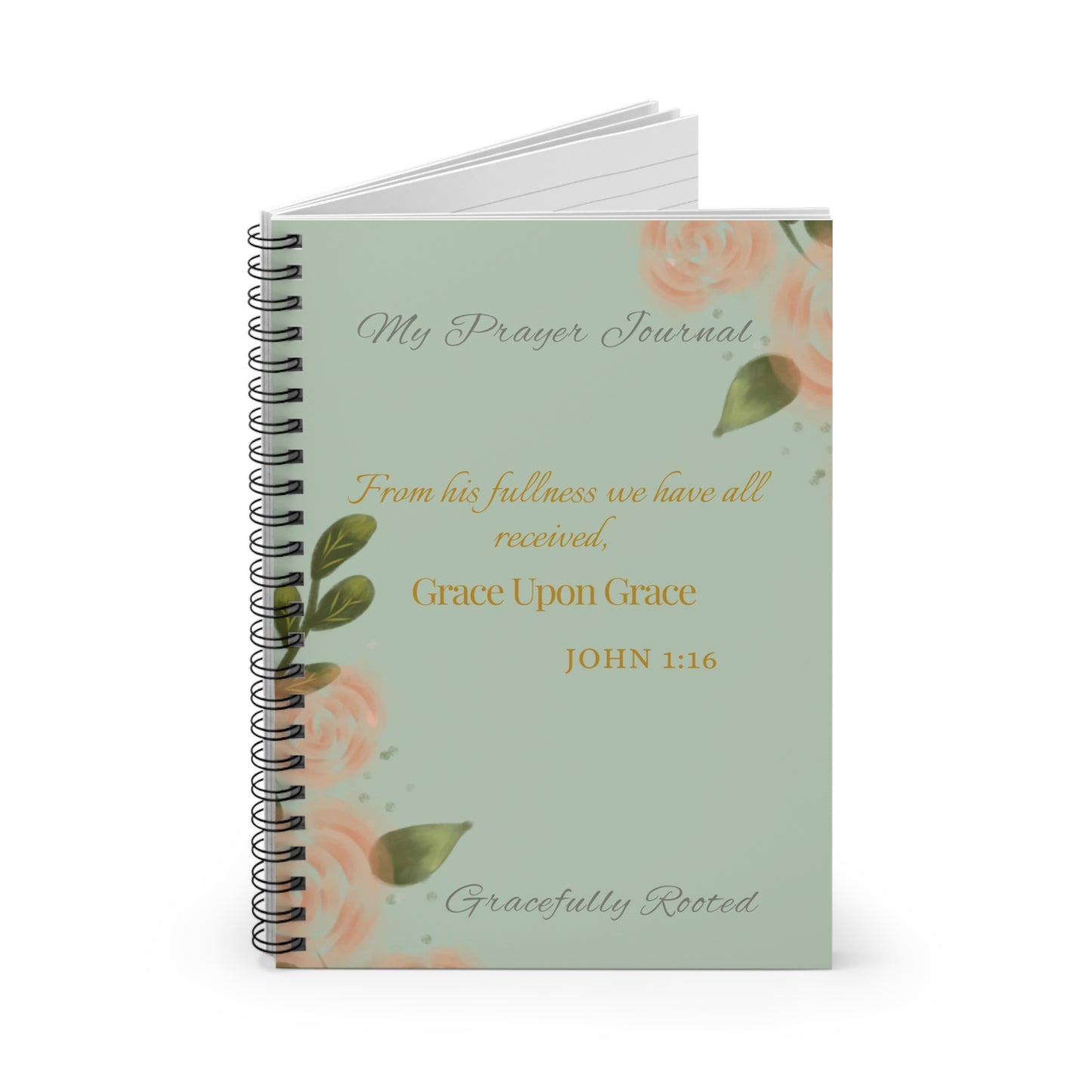Grace Upon Grace Spiral Notebook - Ruled Line