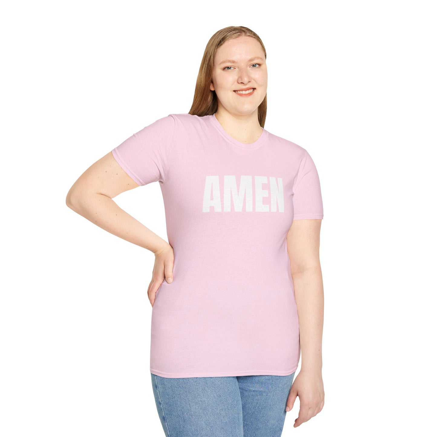 Amen Graphic T-Shirt Bold Faith Statement Tee